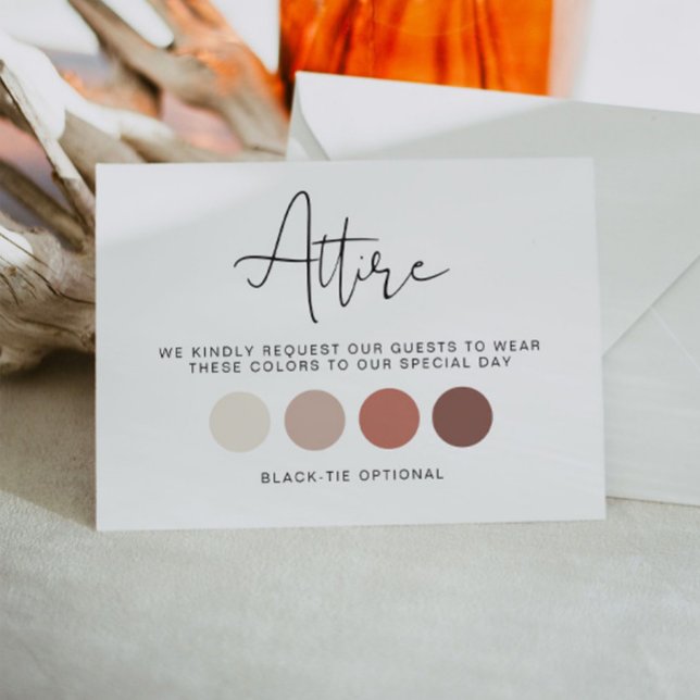 Tarjeta de Vestimenta para Boda, Inserto de Código (Subido por el creador)