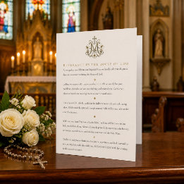 Tarjeta de vestimenta para invitados a boda católi