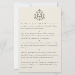 Tarjeta de vestimenta para invitados a boda católi