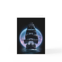 Tarjeta de viaje Bon Voyage de Barco de Navegación