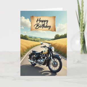 Tarjeta de viaje de cumpleaños alegre