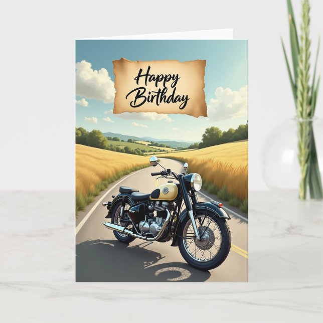 Tarjeta de viaje de cumpleaños alegre (Anverso)