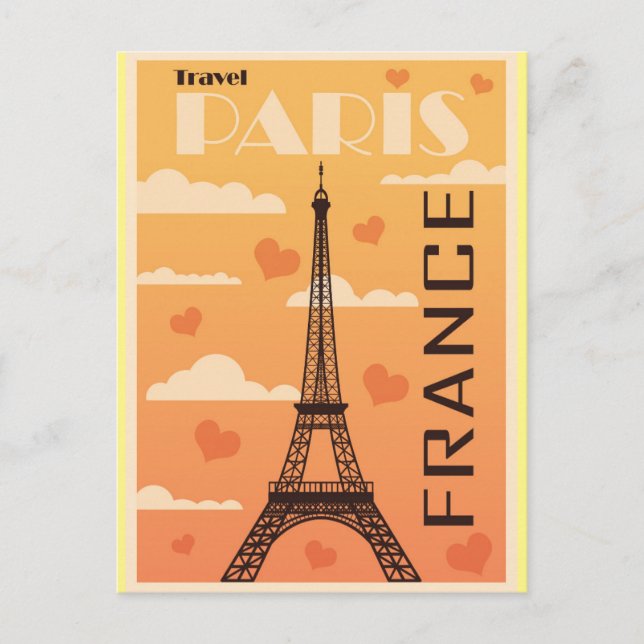Tarjeta de viaje de la Torre Eiffel de París (Anverso)