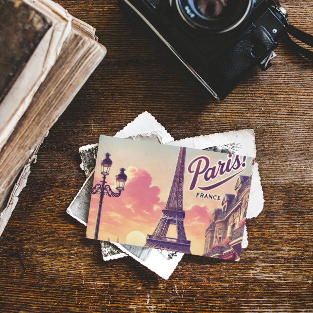 Tarjeta de viaje de la Vieja París - Torre Eiffel  (Subido por el creador)