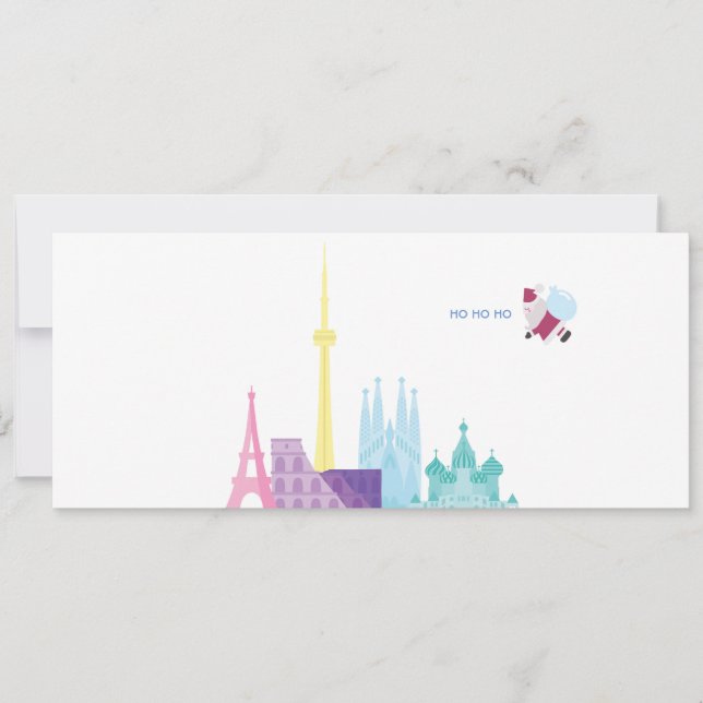 Tarjeta de viaje de vacaciones para Navidades de S (Anverso)