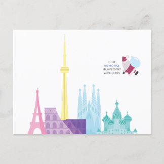 Tarjeta de viaje de vacaciones para Navidades de S