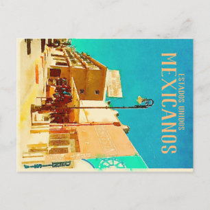 Tarjeta de viaje de Vintage Mexicanos