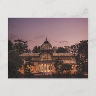 Tarjeta de viaje del Palacio de Cristal de Madrid