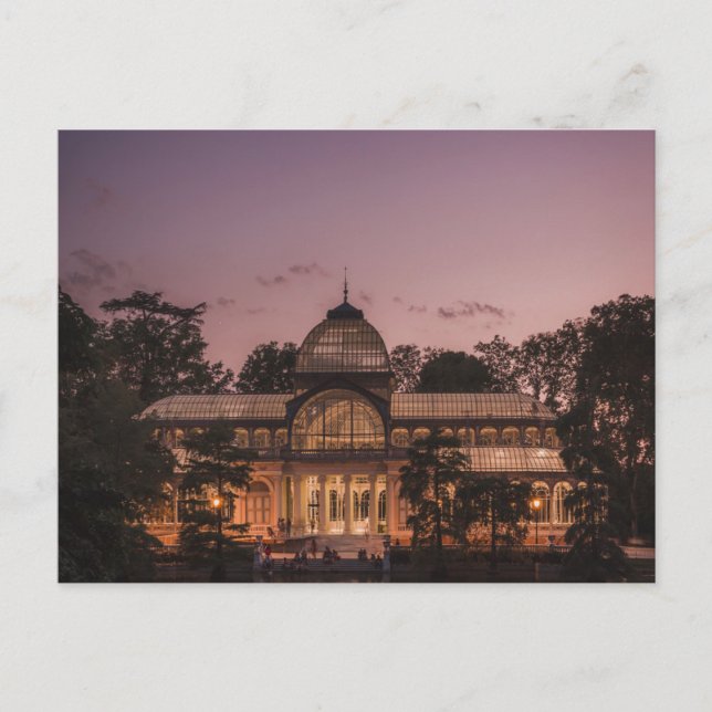 Tarjeta de viaje del Palacio de Cristal de Madrid (Anverso)