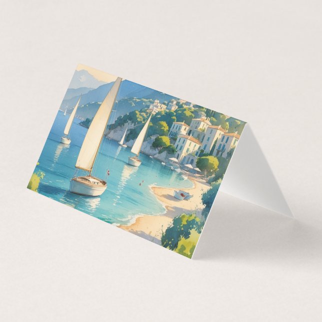 Tarjeta de viaje francesa Cote D'Azur de estilo vi (Anverso)