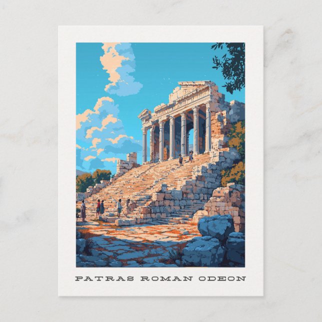 Tarjeta de viaje Patras Roman Odeon Greece (Anverso)