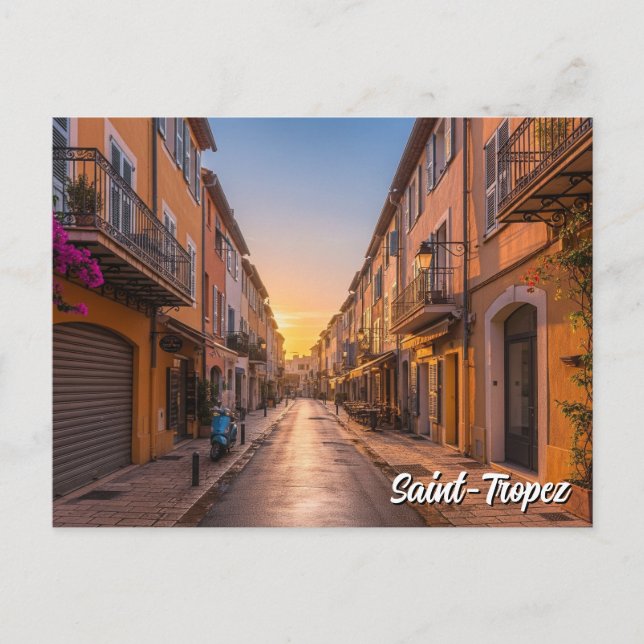 Tarjeta de viaje Saint-Tropez France (Anverso)