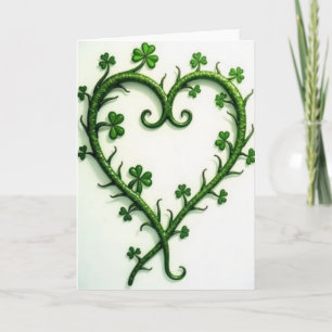 Tarjeta de Vid Corazón Verde