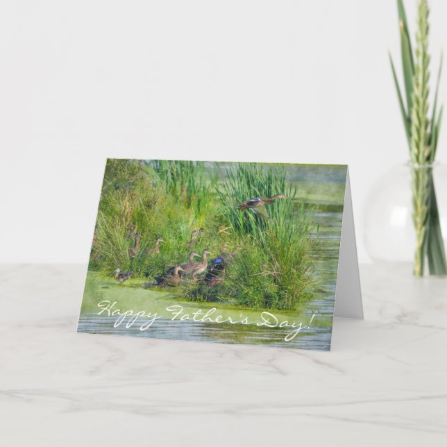 Tarjeta de vida silvestre del Día del Padre (Anverso)