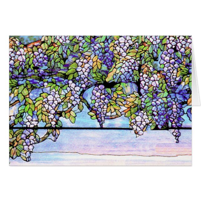 Tarjeta de vidrio templado Wisteria Tiffany (Anverso (Horizontal))