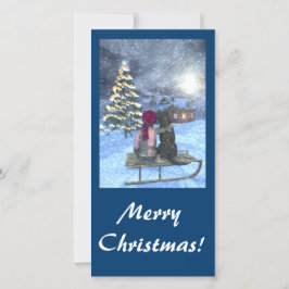 Tarjeta de vigilancia para Navidades de Santa