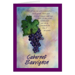 Tarjeta de vino Cabernet Sauvignon