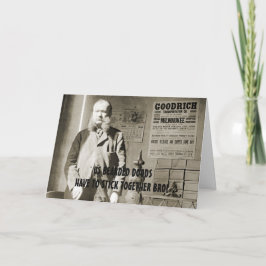 TARJETA DE VINTAJE DIVERTIDA PARA UN HOMBRE CON OS