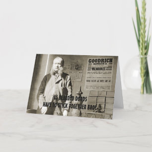 TARJETA DE VINTAJE DIVERTIDA PARA UN HOMBRE CON OS