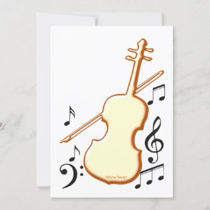 Tarjeta de violín