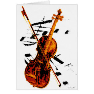 Tarjeta de violín