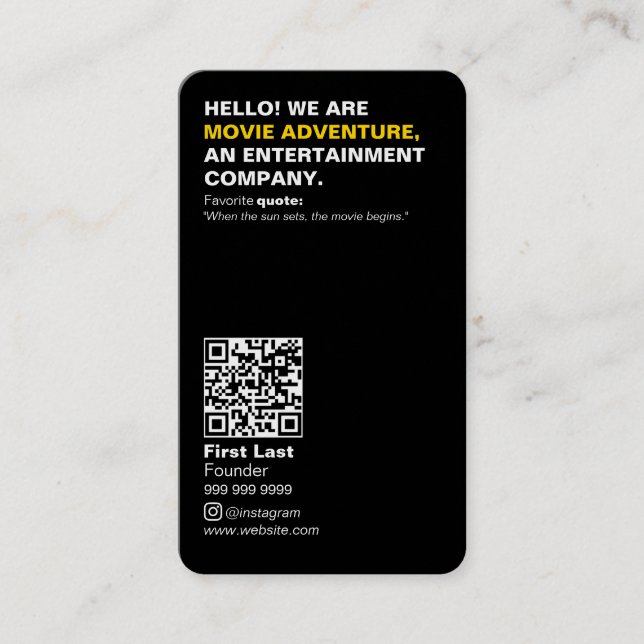 Tarjeta de visita (Anverso)