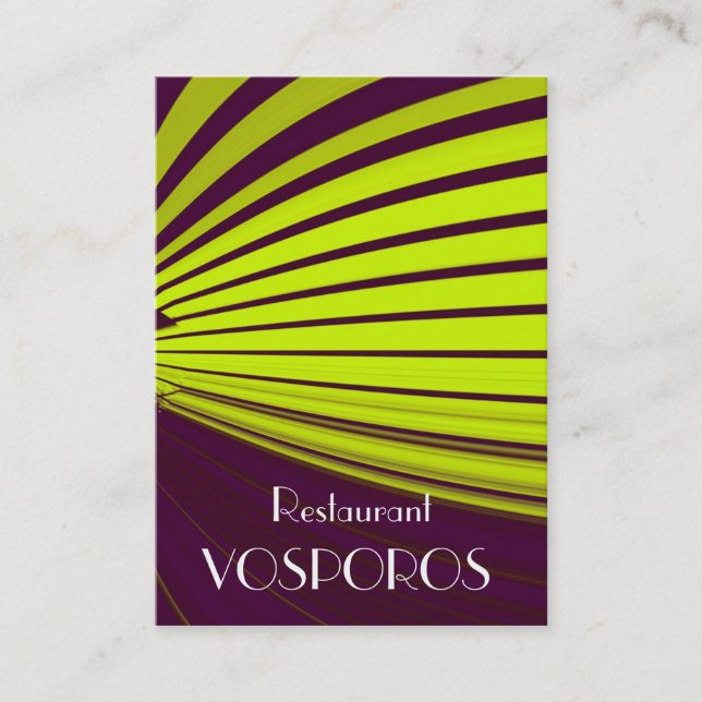 tarjeta de visita (Anverso)