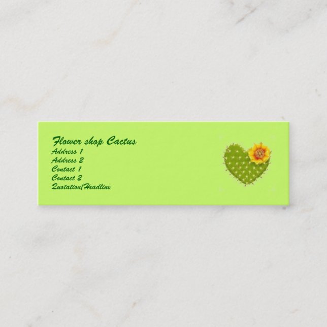 tarjeta de visita (Anverso)