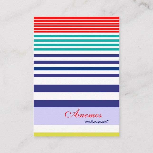 tarjeta de visita (Anverso)