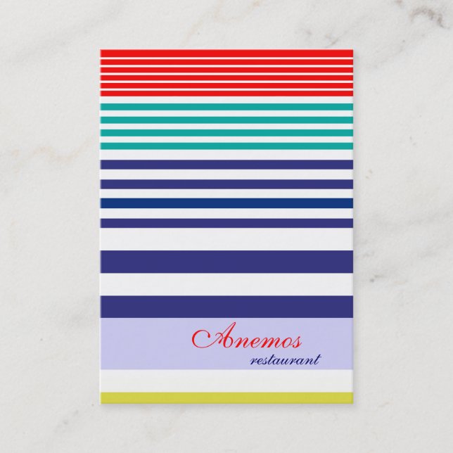 tarjeta de visita (Anverso)