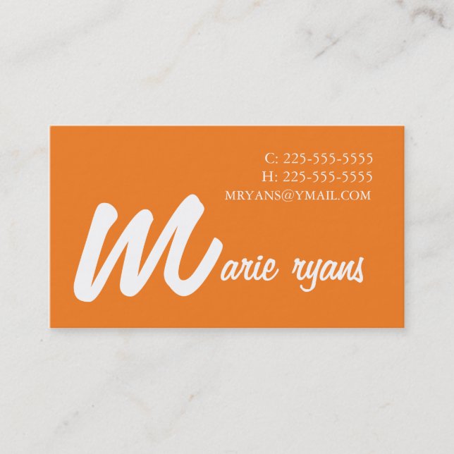 Tarjeta de visita (Anverso)