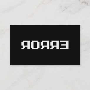 TARJETA DE VISITA Я OЯ Я Ǝ   ERROR