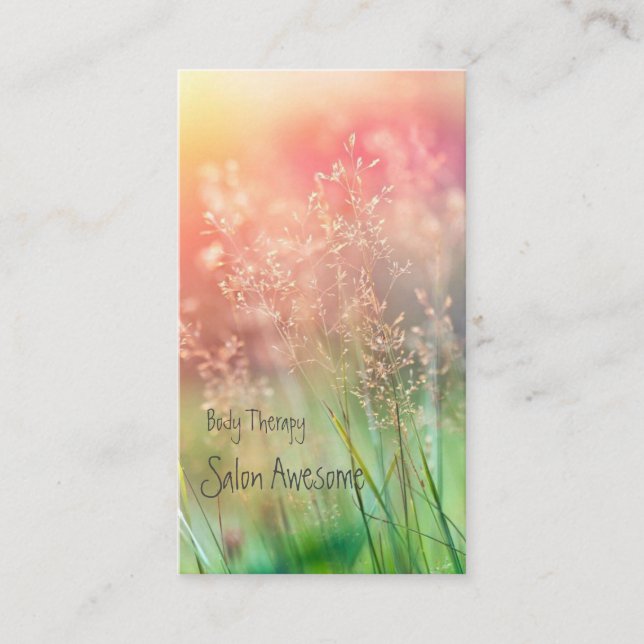 TARJETA DE VISITA やわらかな色合いがイメージの (Anverso)