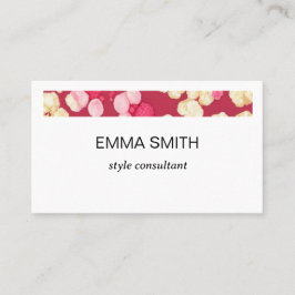 TARJETA DE VISITA キュートなポップコーン柄の名刺