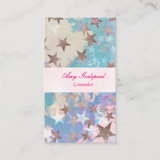 TARJETA DE VISITA キラキラ星のおしゃれな名刺