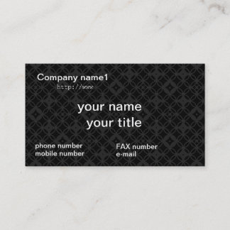 TARJETA DE VISITA 七宝繋ぎ