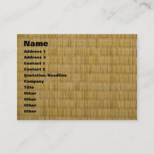 Tarjeta De Visita 畳 de la estera de Tatami