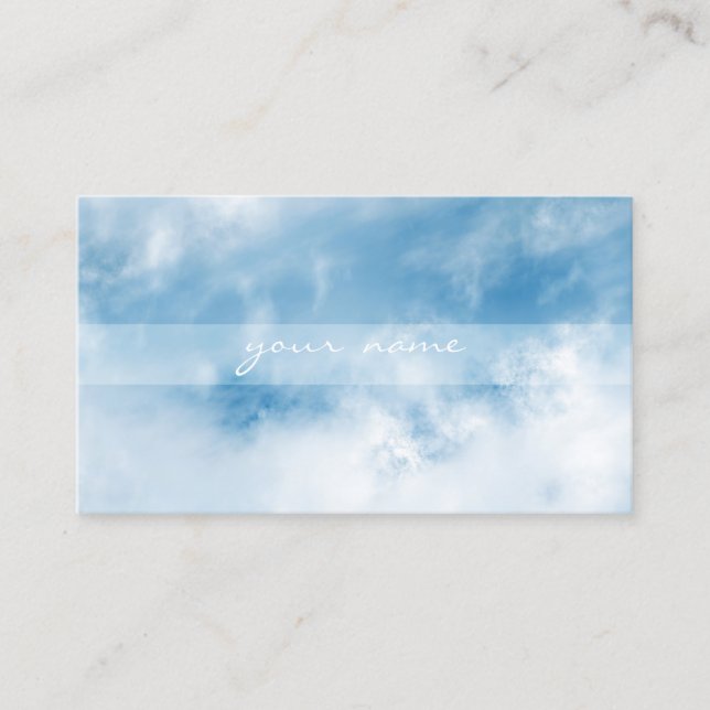 TARJETA DE VISITA 青空を切り取った名刺 ・ビジネスカード・ショップカード (Anverso)