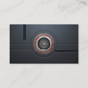 Tarjeta De Visita [001] Vegvisir - Viking Silver Magic Runic Compass