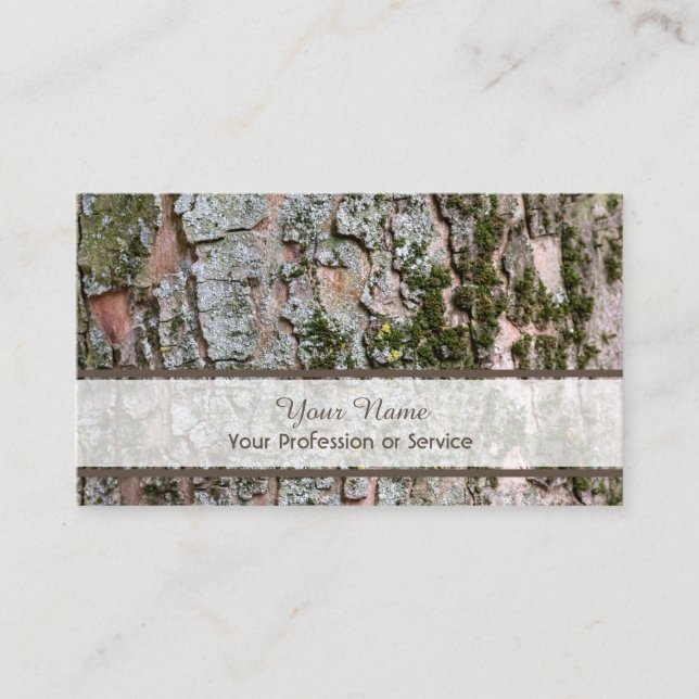 Tarjeta De Visita 100% de madera orgánica natural (Anverso)