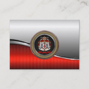 Tarjeta De Visita [100] Escudo de armas de Templar de los caballeros