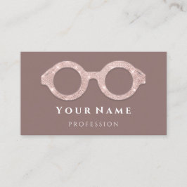 Tarjeta De Visita 100 Gafas Ópticas De Cuidado Ocular Rosa Óptico Op