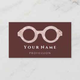 Tarjeta De Visita 100 Gafas Ópticas De Moda Ópticas De Atención Ocul