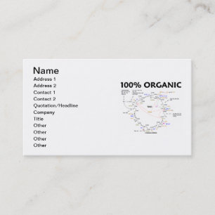 Tarjeta De Visita 100% Orgánico (Krebs Cycle Humor)