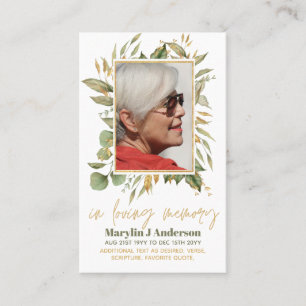 Tarjeta De Visita 100x Presupuesto Greenery Fotografía Simpatía Orac