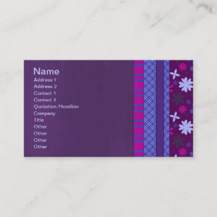 TARJETA DE VISITA 1066 PURPLE BLUE HOT PINK BACKGROUNDS HUELGA SOLI