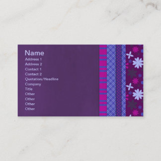TARJETA DE VISITA 1066 PURPLE BLUE HOT PINK BACKGROUNDS HUELGA SOLI