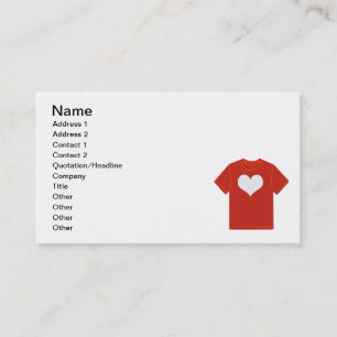 Tarjeta De Visita 1280963561_Amor de camisetas de corazón Vector_Cli