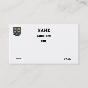 Tarjeta De Visita 12.º grupo de fuerzas especiales Vecinos de Green 