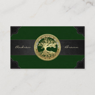 Tarjeta De Visita [154] Árbol celta de vida [Oro]